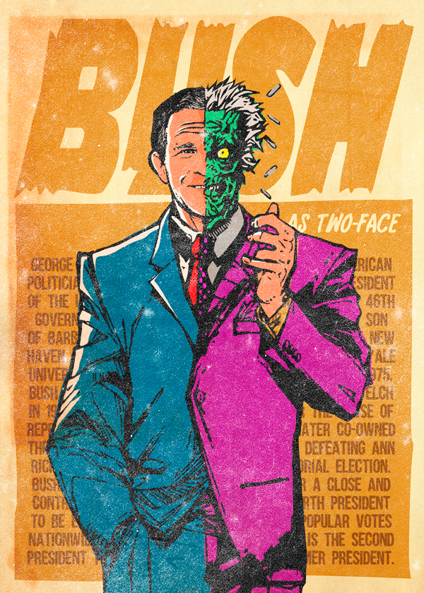 bush-twoface
